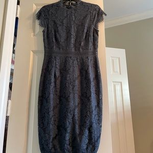 H&M navy blue lace dress, EUC, worn only once!